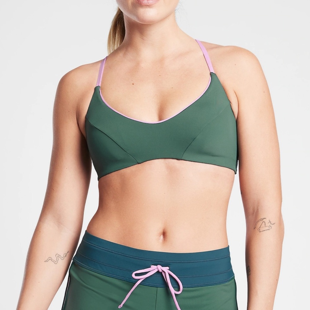 D-DD COLORBLK TRIANGLE BIKINI TOP Amazon green - Picture 5 of 5